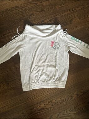 Butter- White Off the shoulder sweatshirt- SZ M